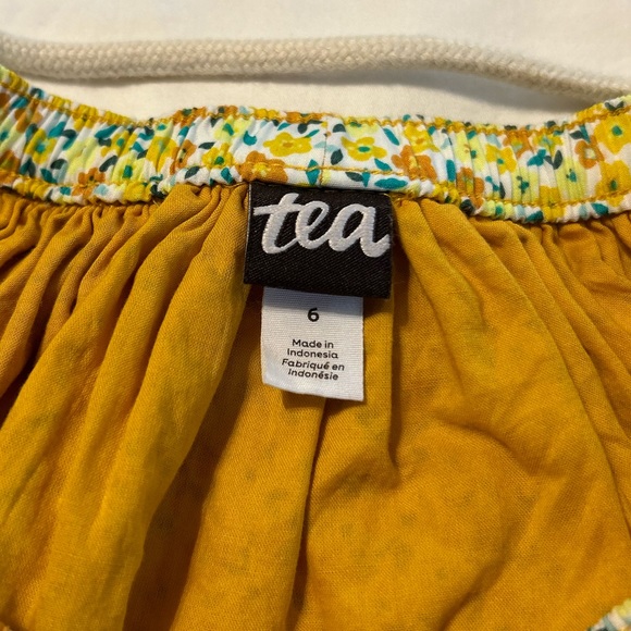 Tea Collection Yellow Floral Rope Belted Skirt - Picture 5 of 6